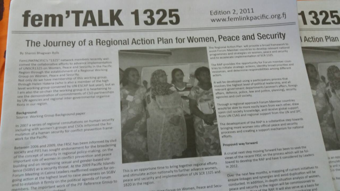 CRT Ed2 2011 - Regional Action Plan for Women, Peace and Security CRT Ed2 2011 - Regional Action Plan for Women, Peace and Security