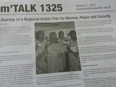 CRT Ed2 2011 - Regional Action Plan for Women, Peace and Security