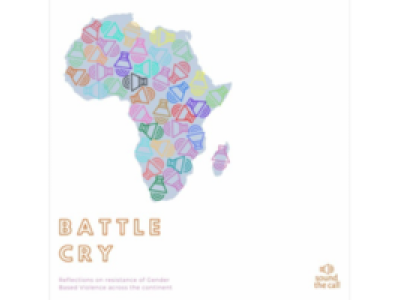 A map of Africa with text on the side: Battle Cry